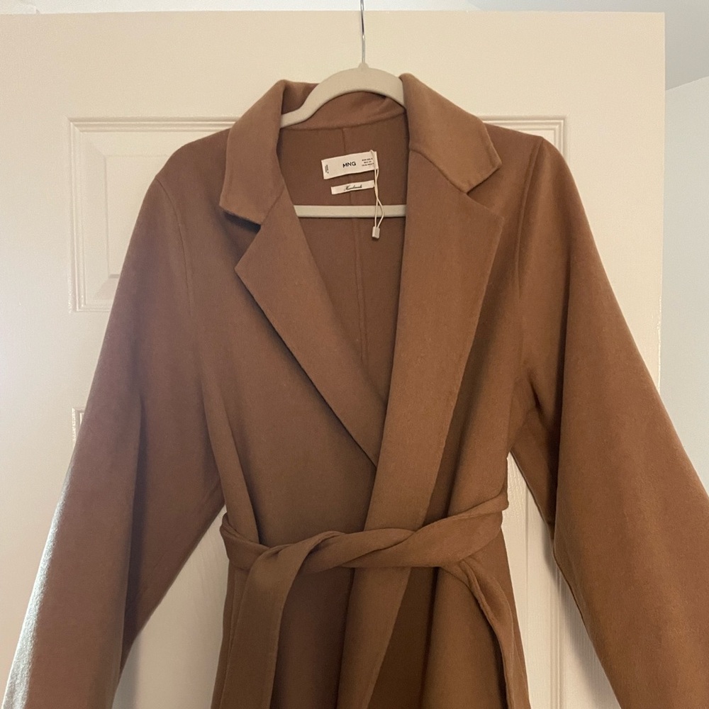 Long mango wool coat